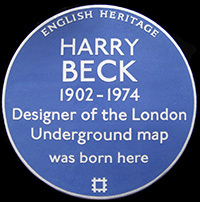 harry beck plaque