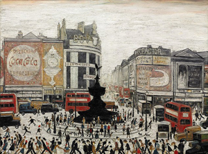 ls lowry piccadilly circus 1960